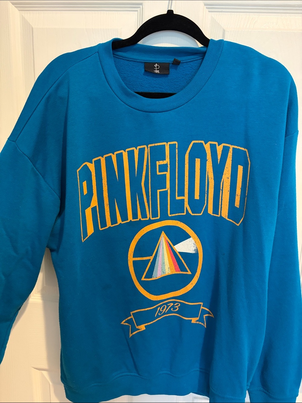 Blue Pink Floyd Oversized Crew Neck Sweater Sweatshirt